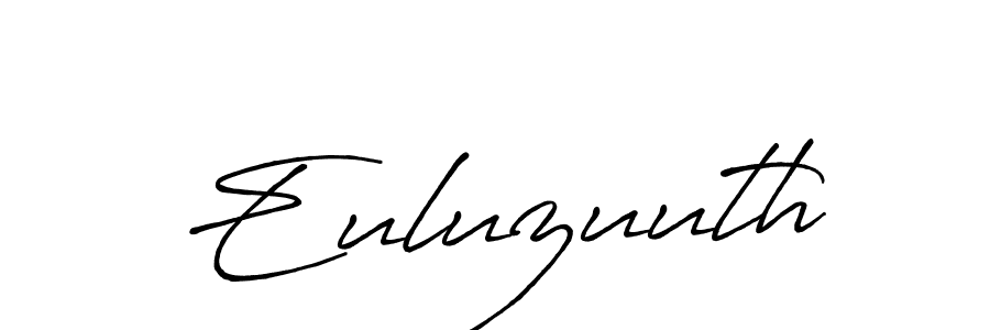 Use a signature maker to create a handwritten signature online. With this signature software, you can design (Antro_Vectra_Bolder) your own signature for name Euluzuuth. Euluzuuth signature style 7 images and pictures png