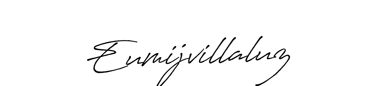 How to make Eumijvillaluz signature? Antro_Vectra_Bolder is a professional autograph style. Create handwritten signature for Eumijvillaluz name. Eumijvillaluz signature style 7 images and pictures png