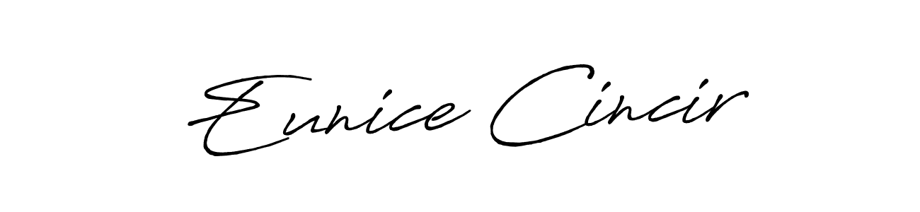 How to make Eunice Cincir signature? Antro_Vectra_Bolder is a professional autograph style. Create handwritten signature for Eunice Cincir name. Eunice Cincir signature style 7 images and pictures png