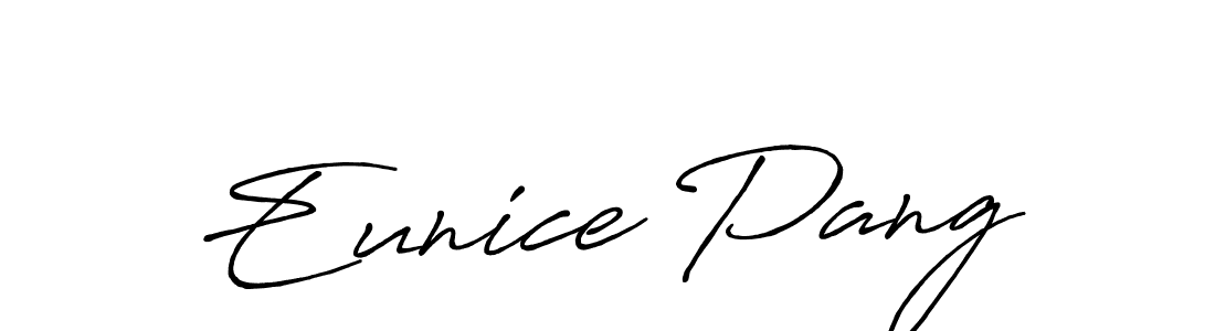 Design your own signature with our free online signature maker. With this signature software, you can create a handwritten (Antro_Vectra_Bolder) signature for name Eunice Pang. Eunice Pang signature style 7 images and pictures png