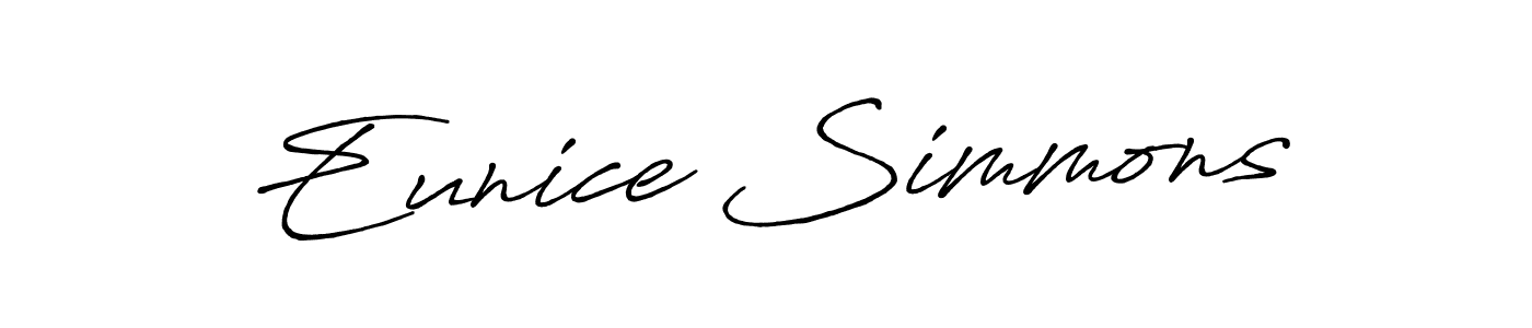 Also You can easily find your signature by using the search form. We will create Eunice Simmons name handwritten signature images for you free of cost using Antro_Vectra_Bolder sign style. Eunice Simmons signature style 7 images and pictures png