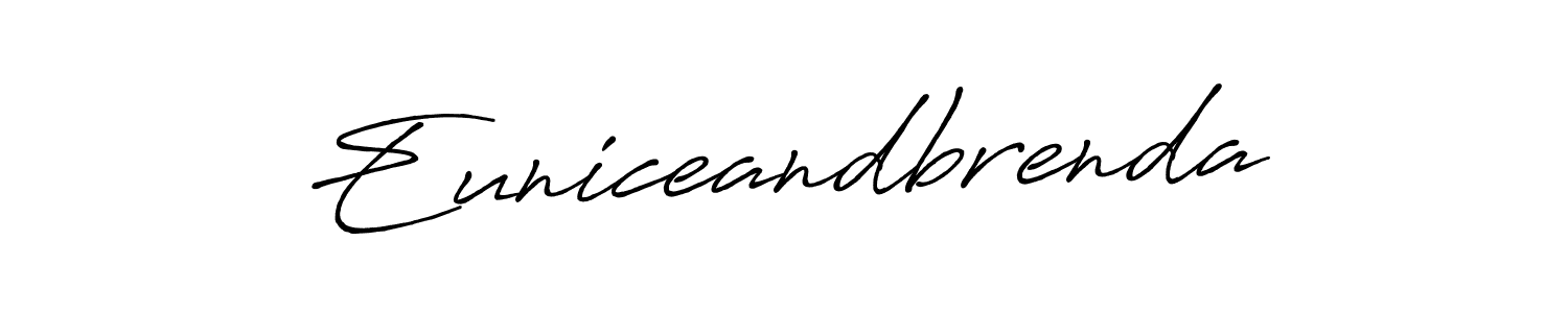 Antro_Vectra_Bolder is a professional signature style that is perfect for those who want to add a touch of class to their signature. It is also a great choice for those who want to make their signature more unique. Get Euniceandbrenda name to fancy signature for free. Euniceandbrenda signature style 7 images and pictures png