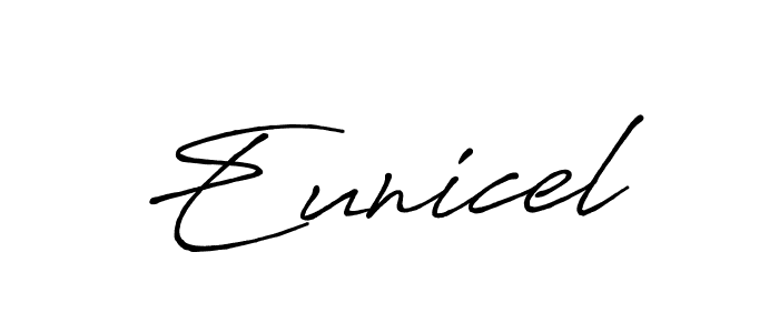 Also we have Eunicel name is the best signature style. Create professional handwritten signature collection using Antro_Vectra_Bolder autograph style. Eunicel signature style 7 images and pictures png