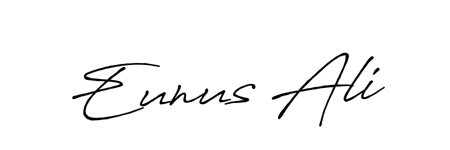 The best way (Antro_Vectra_Bolder) to make a short signature is to pick only two or three words in your name. The name Eunus Ali include a total of six letters. For converting this name. Eunus Ali signature style 7 images and pictures png