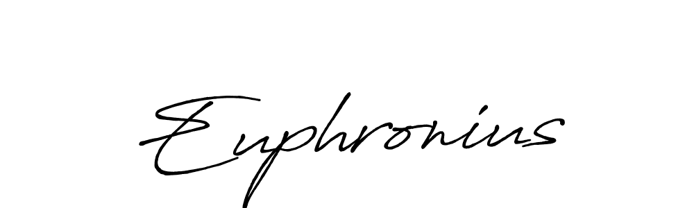 Make a beautiful signature design for name Euphronius. With this signature (Antro_Vectra_Bolder) style, you can create a handwritten signature for free. Euphronius signature style 7 images and pictures png