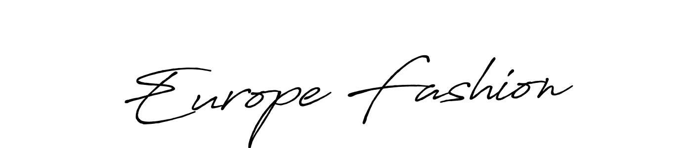 How to make Europe Fashion name signature. Use Antro_Vectra_Bolder style for creating short signs online. This is the latest handwritten sign. Europe Fashion signature style 7 images and pictures png