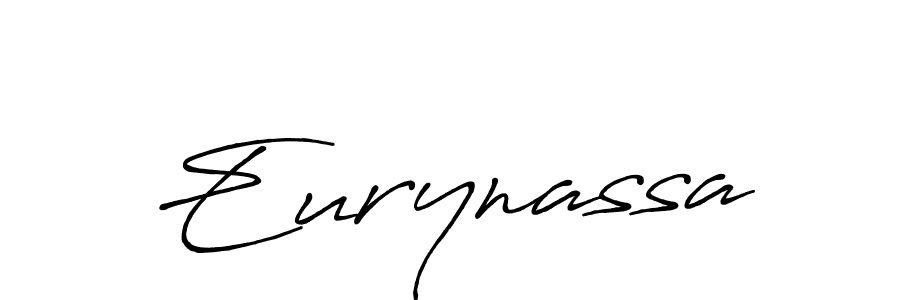 How to make Eurynassa name signature. Use Antro_Vectra_Bolder style for creating short signs online. This is the latest handwritten sign. Eurynassa signature style 7 images and pictures png