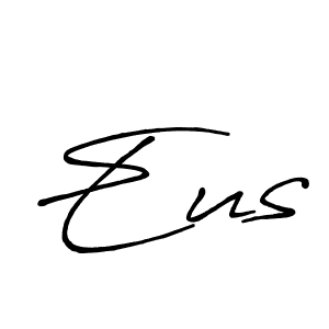 Create a beautiful signature design for name Eus. With this signature (Antro_Vectra_Bolder) fonts, you can make a handwritten signature for free. Eus signature style 7 images and pictures png
