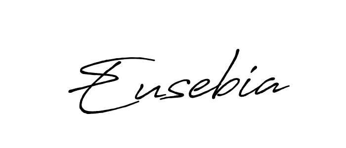 Antro_Vectra_Bolder is a professional signature style that is perfect for those who want to add a touch of class to their signature. It is also a great choice for those who want to make their signature more unique. Get Eusebia name to fancy signature for free. Eusebia signature style 7 images and pictures png