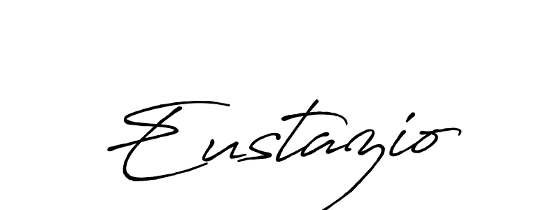 Eustazio stylish signature style. Best Handwritten Sign (Antro_Vectra_Bolder) for my name. Handwritten Signature Collection Ideas for my name Eustazio. Eustazio signature style 7 images and pictures png