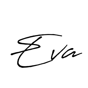 Use a signature maker to create a handwritten signature online. With this signature software, you can design (Antro_Vectra_Bolder) your own signature for name Eva. Eva signature style 7 images and pictures png