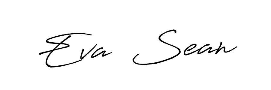 You should practise on your own different ways (Antro_Vectra_Bolder) to write your name (Eva  Sean) in signature. don't let someone else do it for you. Eva  Sean signature style 7 images and pictures png
