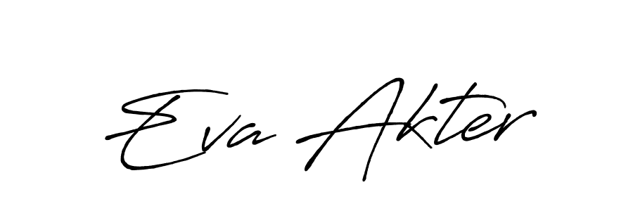 Use a signature maker to create a handwritten signature online. With this signature software, you can design (Antro_Vectra_Bolder) your own signature for name Eva Akter. Eva Akter signature style 7 images and pictures png