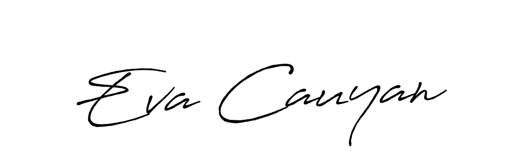 Use a signature maker to create a handwritten signature online. With this signature software, you can design (Antro_Vectra_Bolder) your own signature for name Eva Cauyan. Eva Cauyan signature style 7 images and pictures png