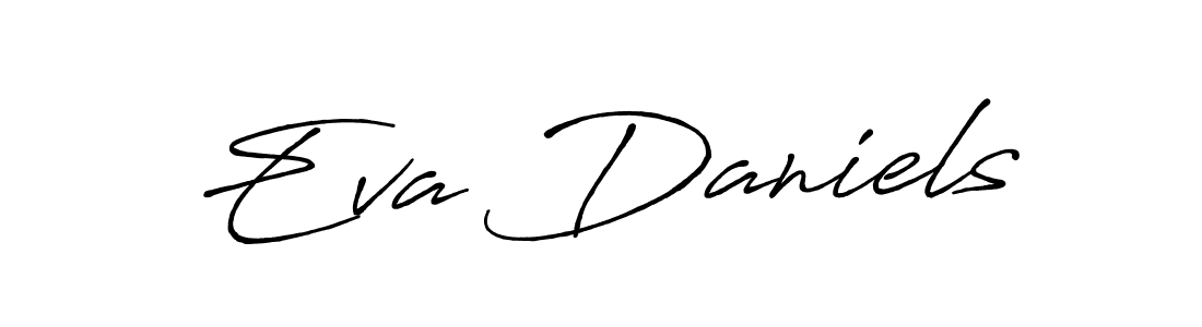 Eva Daniels stylish signature style. Best Handwritten Sign (Antro_Vectra_Bolder) for my name. Handwritten Signature Collection Ideas for my name Eva Daniels. Eva Daniels signature style 7 images and pictures png