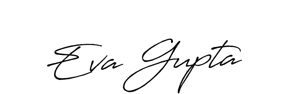Design your own signature with our free online signature maker. With this signature software, you can create a handwritten (Antro_Vectra_Bolder) signature for name Eva Gupta. Eva Gupta signature style 7 images and pictures png