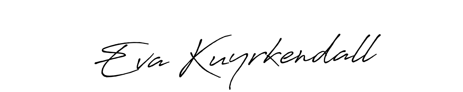 if you are searching for the best signature style for your name Eva Kuyrkendall. so please give up your signature search. here we have designed multiple signature styles  using Antro_Vectra_Bolder. Eva Kuyrkendall signature style 7 images and pictures png