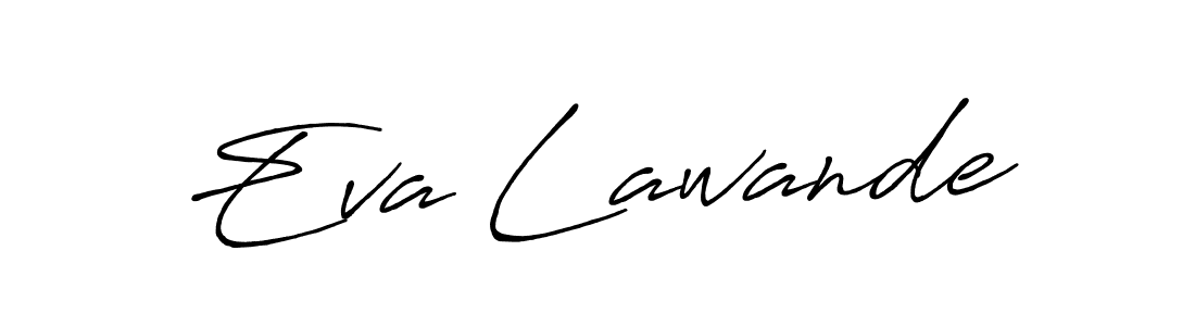 Create a beautiful signature design for name Eva Lawande. With this signature (Antro_Vectra_Bolder) fonts, you can make a handwritten signature for free. Eva Lawande signature style 7 images and pictures png