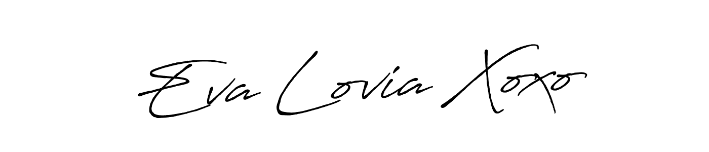 It looks lik you need a new signature style for name Eva Lovia Xoxo. Design unique handwritten (Antro_Vectra_Bolder) signature with our free signature maker in just a few clicks. Eva Lovia Xoxo signature style 7 images and pictures png