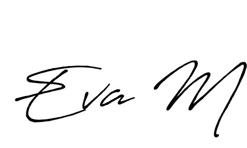 Make a beautiful signature design for name Eva M. Use this online signature maker to create a handwritten signature for free. Eva M signature style 7 images and pictures png