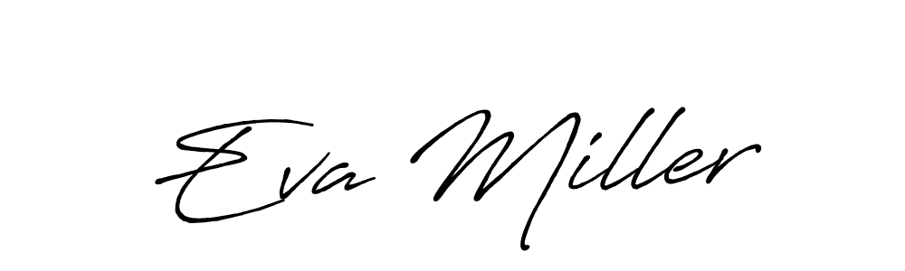 How to make Eva Miller name signature. Use Antro_Vectra_Bolder style for creating short signs online. This is the latest handwritten sign. Eva Miller signature style 7 images and pictures png