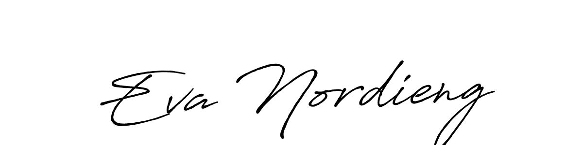 How to make Eva Nordieng name signature. Use Antro_Vectra_Bolder style for creating short signs online. This is the latest handwritten sign. Eva Nordieng signature style 7 images and pictures png