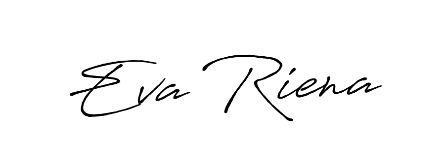 You should practise on your own different ways (Antro_Vectra_Bolder) to write your name (Eva Riena) in signature. don't let someone else do it for you. Eva Riena signature style 7 images and pictures png