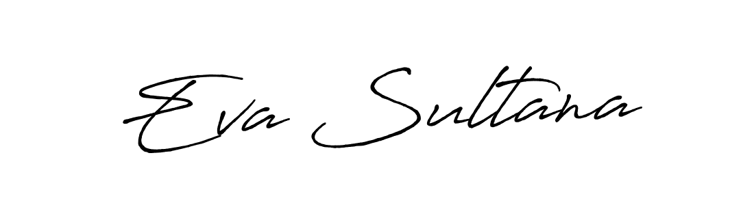 How to make Eva Sultana name signature. Use Antro_Vectra_Bolder style for creating short signs online. This is the latest handwritten sign. Eva Sultana signature style 7 images and pictures png