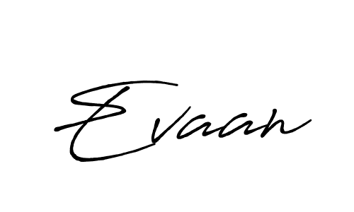 Create a beautiful signature design for name Evaan. With this signature (Antro_Vectra_Bolder) fonts, you can make a handwritten signature for free. Evaan signature style 7 images and pictures png
