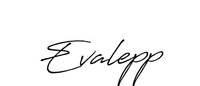 How to make Evalepp signature? Antro_Vectra_Bolder is a professional autograph style. Create handwritten signature for Evalepp name. Evalepp signature style 7 images and pictures png