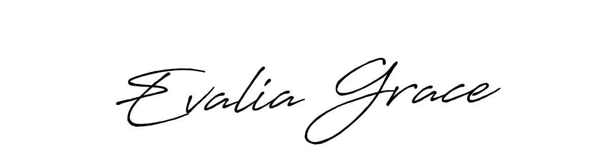 Evalia Grace stylish signature style. Best Handwritten Sign (Antro_Vectra_Bolder) for my name. Handwritten Signature Collection Ideas for my name Evalia Grace. Evalia Grace signature style 7 images and pictures png