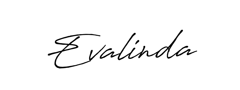 How to make Evalinda name signature. Use Antro_Vectra_Bolder style for creating short signs online. This is the latest handwritten sign. Evalinda signature style 7 images and pictures png