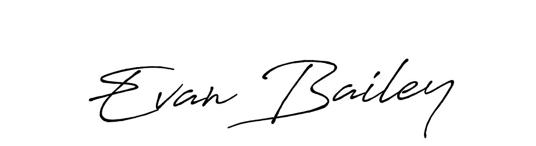 Evan Bailey stylish signature style. Best Handwritten Sign (Antro_Vectra_Bolder) for my name. Handwritten Signature Collection Ideas for my name Evan Bailey. Evan Bailey signature style 7 images and pictures png