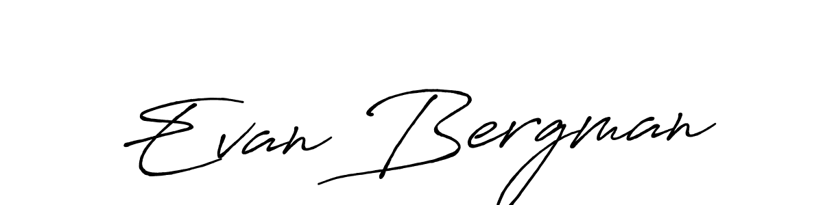Make a beautiful signature design for name Evan Bergman. With this signature (Antro_Vectra_Bolder) style, you can create a handwritten signature for free. Evan Bergman signature style 7 images and pictures png