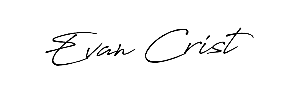 Antro_Vectra_Bolder is a professional signature style that is perfect for those who want to add a touch of class to their signature. It is also a great choice for those who want to make their signature more unique. Get Evan Crist name to fancy signature for free. Evan Crist signature style 7 images and pictures png