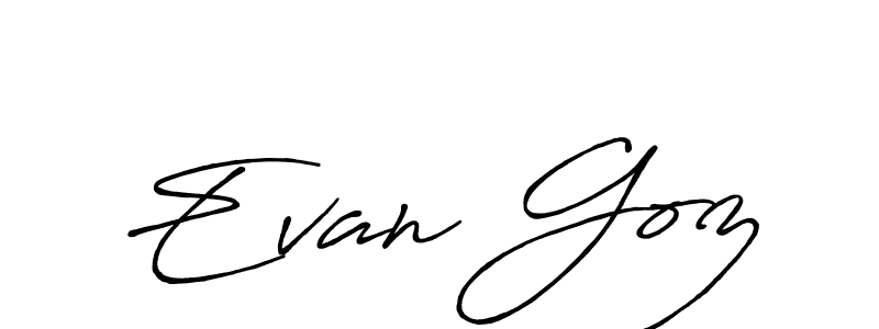 It looks lik you need a new signature style for name Evan Goz. Design unique handwritten (Antro_Vectra_Bolder) signature with our free signature maker in just a few clicks. Evan Goz signature style 7 images and pictures png