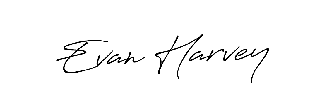 Make a beautiful signature design for name Evan Harvey. With this signature (Antro_Vectra_Bolder) style, you can create a handwritten signature for free. Evan Harvey signature style 7 images and pictures png