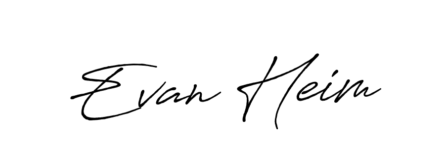 Design your own signature with our free online signature maker. With this signature software, you can create a handwritten (Antro_Vectra_Bolder) signature for name Evan Heim. Evan Heim signature style 7 images and pictures png