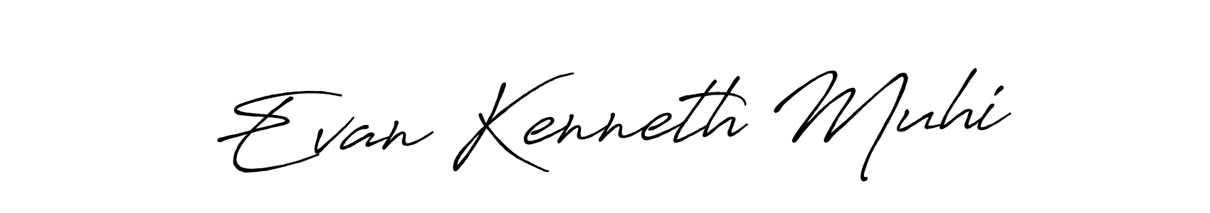 How to make Evan Kenneth Muhi signature? Antro_Vectra_Bolder is a professional autograph style. Create handwritten signature for Evan Kenneth Muhi name. Evan Kenneth Muhi signature style 7 images and pictures png