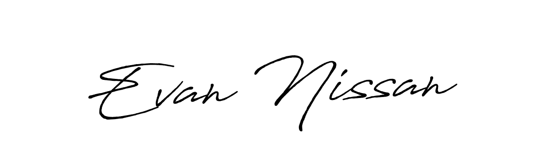 How to make Evan Nissan signature? Antro_Vectra_Bolder is a professional autograph style. Create handwritten signature for Evan Nissan name. Evan Nissan signature style 7 images and pictures png