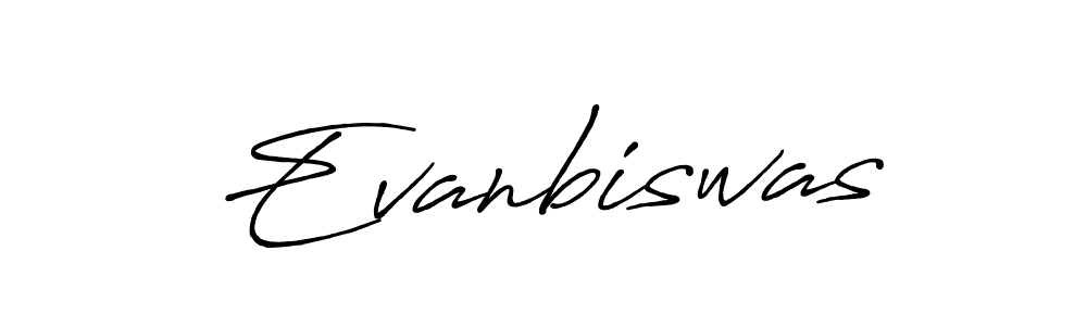 How to make Evanbiswas signature? Antro_Vectra_Bolder is a professional autograph style. Create handwritten signature for Evanbiswas name. Evanbiswas signature style 7 images and pictures png