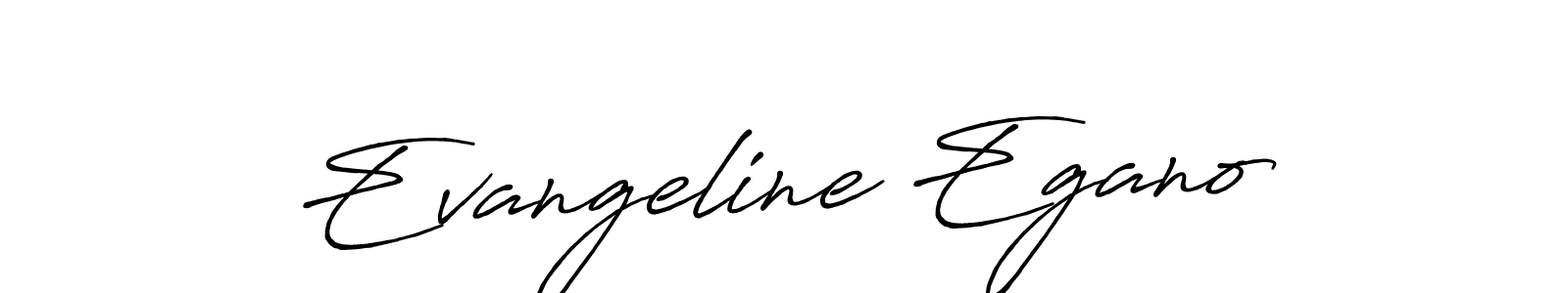 How to make Evangeline Egano name signature. Use Antro_Vectra_Bolder style for creating short signs online. This is the latest handwritten sign. Evangeline Egano signature style 7 images and pictures png