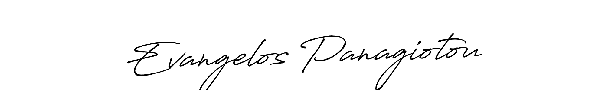 How to make Evangelos Panagiotou name signature. Use Antro_Vectra_Bolder style for creating short signs online. This is the latest handwritten sign. Evangelos Panagiotou signature style 7 images and pictures png