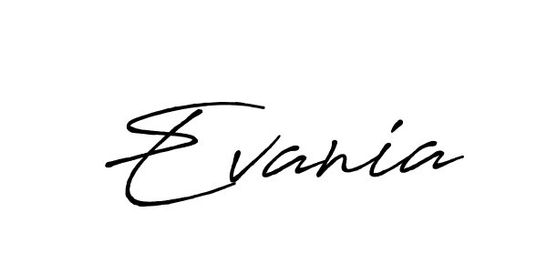 The best way (Antro_Vectra_Bolder) to make a short signature is to pick only two or three words in your name. The name Evania include a total of six letters. For converting this name. Evania signature style 7 images and pictures png