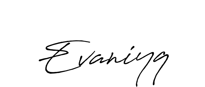 You can use this online signature creator to create a handwritten signature for the name Evaniyq. This is the best online autograph maker. Evaniyq signature style 7 images and pictures png