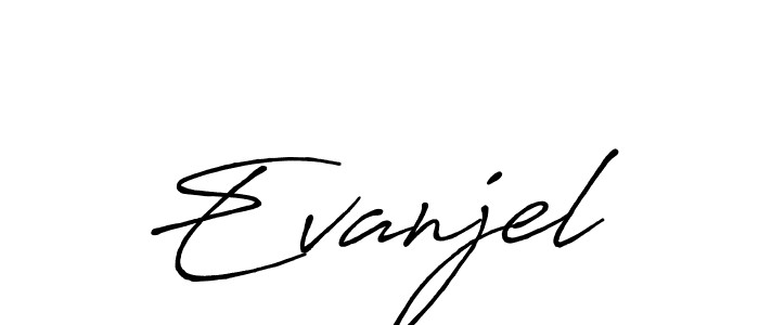 Create a beautiful signature design for name Evanjel. With this signature (Antro_Vectra_Bolder) fonts, you can make a handwritten signature for free. Evanjel signature style 7 images and pictures png