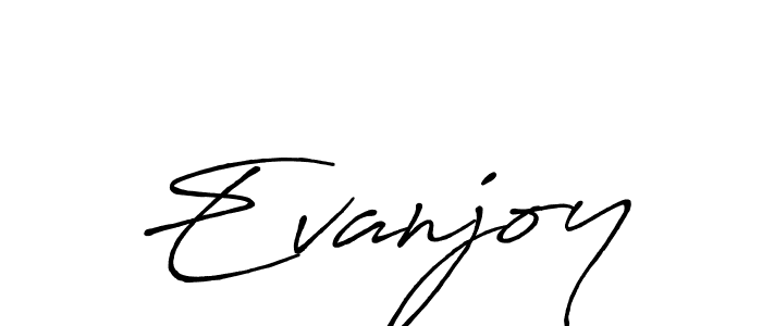 Also we have Evanjoy name is the best signature style. Create professional handwritten signature collection using Antro_Vectra_Bolder autograph style. Evanjoy signature style 7 images and pictures png