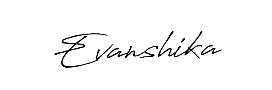 Make a short Evanshika signature style. Manage your documents anywhere anytime using Antro_Vectra_Bolder. Create and add eSignatures, submit forms, share and send files easily. Evanshika signature style 7 images and pictures png