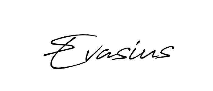 Make a beautiful signature design for name Evasius. With this signature (Antro_Vectra_Bolder) style, you can create a handwritten signature for free. Evasius signature style 7 images and pictures png