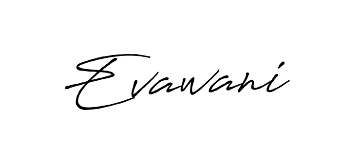 Best and Professional Signature Style for Evawani. Antro_Vectra_Bolder Best Signature Style Collection. Evawani signature style 7 images and pictures png